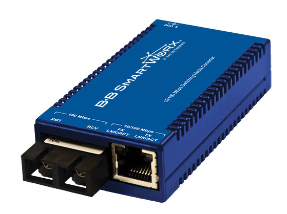 Miniature Gigibit Mbps to Fiber Ethernet Media Converters